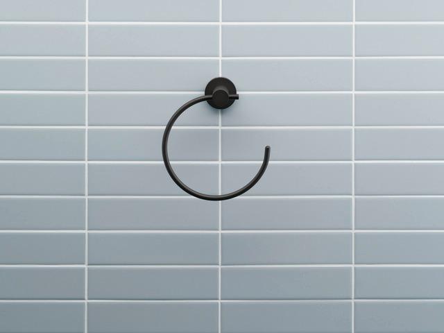 Artikelbild 6 des Artikels „Duravit Handtuchring D-Code 16,9x18,2x6,7cm, schwarz matt schwarz matt“