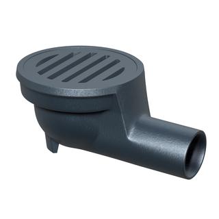 ACO Bodenablauf Kompakt DN 100, o GV, o Rand, waag., Guss