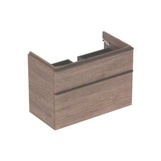 Geberit WT-Unterschrank Smyle Square 88,4x61,7x47cm, Holz N hick., 2 Laden