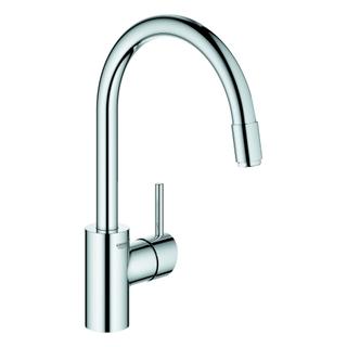 GROHE Spültisch-Einhebelmischer Concetto 1/2", h. Ausl., herausz. Laminarbr., chr