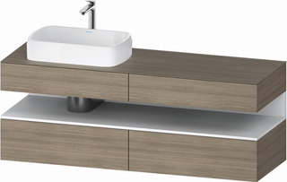 Duravit Waschtisch-Unterschrank Qatego 160x55x60cm, w m/E te, Pl, Beck. li
