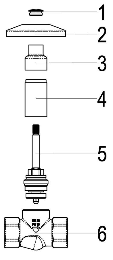 Artikelbild 3 des Artikels „SH UNTERPUTZVENTIL CLASSIC-LINE_2 GESCHL. KAP, GEWINDEANSCHL. 3/4