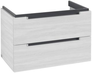 V&B Waschtisch-Unterschrank Subway 2.0 78,7x52x44,9cm, Gr. silb.-matt, wh. wood