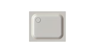 Duschwanne BetteSupra 5770 90x75x6,5cm, Glasur, silver