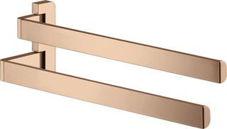 hansgrohe Handtuchhalter Axor universal 409mm, 2-arm, schwenkb., pol. red gold
