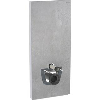 Geberit Wand-WC-Modul Monolith Plus Bauh. 114cm, Fr. Beton, Seite aluminium