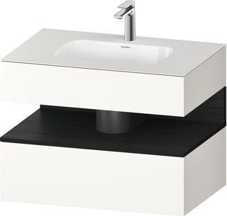 Duravit EinbauWT-Möbel-Set Qatego 80x55x60cm, E sw/we m, Kon-WTU, Nischenb