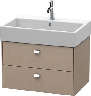 Duravit Waschtisch-Unterschrank Brioso 68,4x45,9cm, ch/Lein, 2 Schubk., wandh