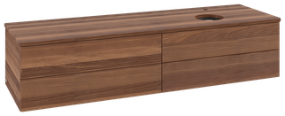 V&B WTU m F-Struktur -Beleuchtung Antao 160x50cm, HL, WBP-farbe w. wal, w. wal