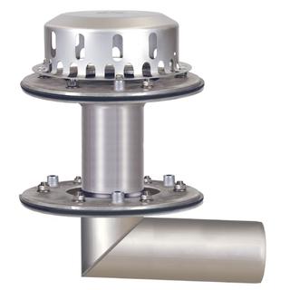 LORO DRAINLET Kompl.-FD-Abl. Ser. 84 DN 100, o WMD, Fl, Ausl stl 3G, 2tlg, HE