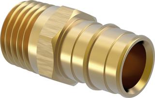 Uponor Übergangsnippel Q&E PL 25xR 3/4 AG, Messing