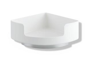 HEWI Eckablage 802 LifeSystem Seitenlänge 210mm, m Wandh, reinweiß