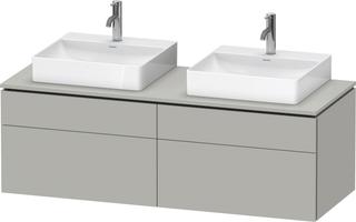 Duravit Waschtisch-Unterschrank L-Cube 142x55x48,2cm, 2 SBK, bg m, k EinrSy