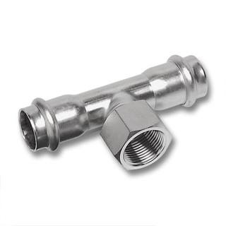 Sanha T-Stück NiroSan Press 9130G 28mmx3/4"x28mm, beids. Innenpressende/IG