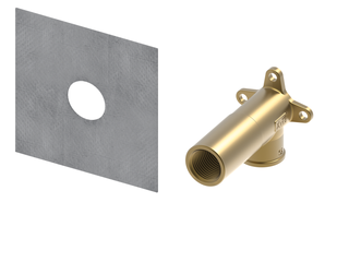 TECE System-Wandscheibe TECEprofil TECE Rp 1/2xRp 1/2, lg. Ausf, Sil-br