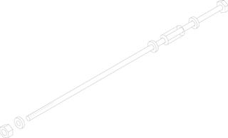BOSCH Ersatzteil TTNR: 5127904 Ankerstange M12x865 mit Kopf kpl Ersatz
