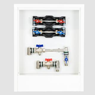 Strawa Wohnungsanschlussstation AS 14-W2-WMZ AP, 3/4", 496x620mm, AP-Sch