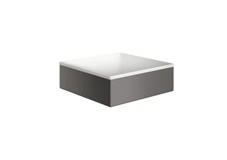 hansgrohe Aufsatzwaschtisch Axor Suite 285x285mm, brush. bla vc, Aufsatzb., we.