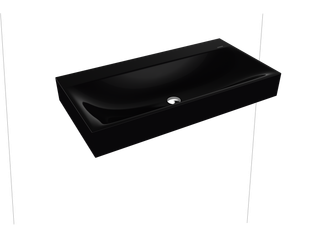 Kaldewei Wand-Waschtisch SILENIO 3045 90x40cm, 1 Hahnl., we., P-E, schwarz