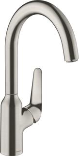 hansgrohe SPT-EHM 220 Focus M42 1jet, Edelstahl-Optik