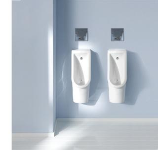 Duravit Absaug-Urinal Starck 3 24,5x30cm, Zul. v ob, m Fl, riml., weiß