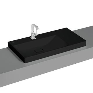 VitrA AS-WT asym. New Metropole 90x47cm, Be L, Ab R, sw ma V, o ÜL.Schl.