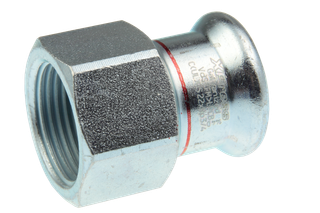 AIPS Übergangsmuffe VSH XPress C1402 28xRp 1, C-Stahl, EPDM-O-Ring, M-Kontur