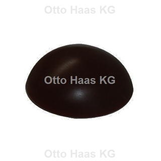 HAAS Wand-Türpuffer sw, Halbk, Außendurchm. 32mm, Kunststoff