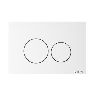 VitrA Betätigungsplatte Origin 244x9x165mm, ABS, weiß hochglanz