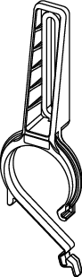 TECE Ablaufbogenhalter DN 50, f WT-/Bidet-Modul, WC-Ans.-Einh.