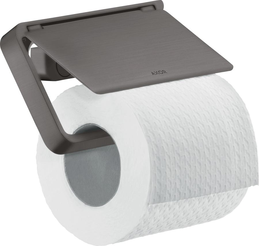 Artikelbild 1 des Artikels „hansgrohe Papierhalter Axor universal mit Deckel, Metall, brushed black chrome brushed black chrome“