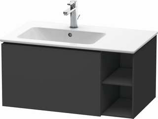 Duravit Waschtisch-Unterschrank L-Cube 82x48,1x40cm, 1 AZ, B li, gra m, Ah mitt