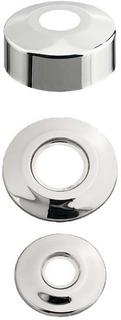 HAAS Hahnrosette 3/4"x10mm, d= 67mm, Messing verchromt