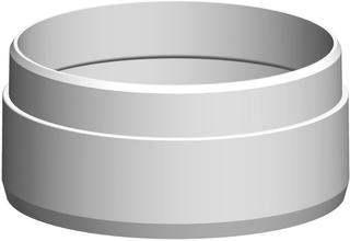 ATEC Adapter PolyTwin 30mm, DN 60/100, PP, weiß