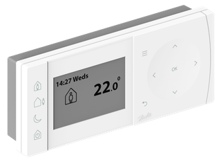 Danfoss progr. RaumthermostatTPOne RF Funksteuerung, 7-Tage-Programm, 2x1,5V
