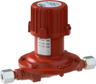 Gasregler 6kg/h 0,1-1,4bar bds. RVS8 Handrad