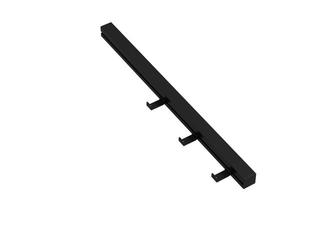 HEWI Waschtischprofil mit drei Haken, 25x480mm, weiß tiefmatt