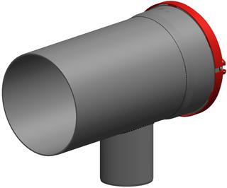 ATEC T-Stück PolyTop DN 250x125x250