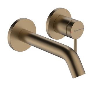 hansgrohe EH-Wascht-Arm Tecturis S UP, f Wd-mont., Ausl. 165mm, brush. bron