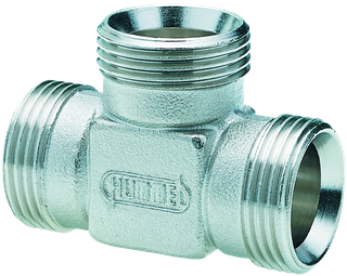 Hummel Heizkörper-Kupplungs-T-Stück G 3/4x3/4"x3/4", vernickelt