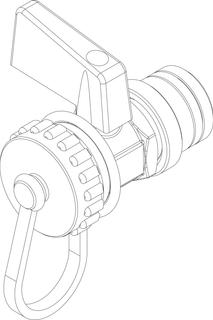 BOSCH Ersatzteil TTNR: 8738211417 Ventilhahn 1/2 PB2