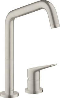 hansgrohe 2-LSpEHM 240 Axor Citterio M mit Schwenkauslauf, Edelstahl-Optik