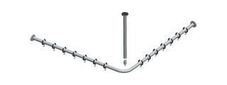Keuco Brausevorhangstangen-Set Plan 889x889mm, verchr., f Rechteck-Duschw