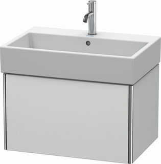 DU WTU XSquare 397x684x460mm 1 Auszug, Weiß Seidenmatt ES Ahorn