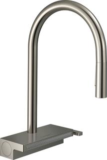 hansgrohe SPT-EHM 170 Aquno Select M81 mit Ausziehbrause, 3jet, Edelstahl-Optik