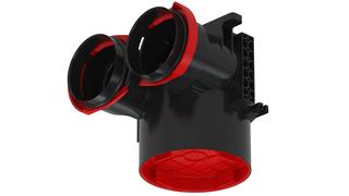 Zehnder Luftdurchlassgehäuse TVA-P 75 Stutzenlänge 64mm, 2xDN 75, RapidLock