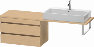 Duravit WT-Unterschrank Com DuraStyle 80x47,8cm, Ei Nat, f Kons, 2 Schubkästen