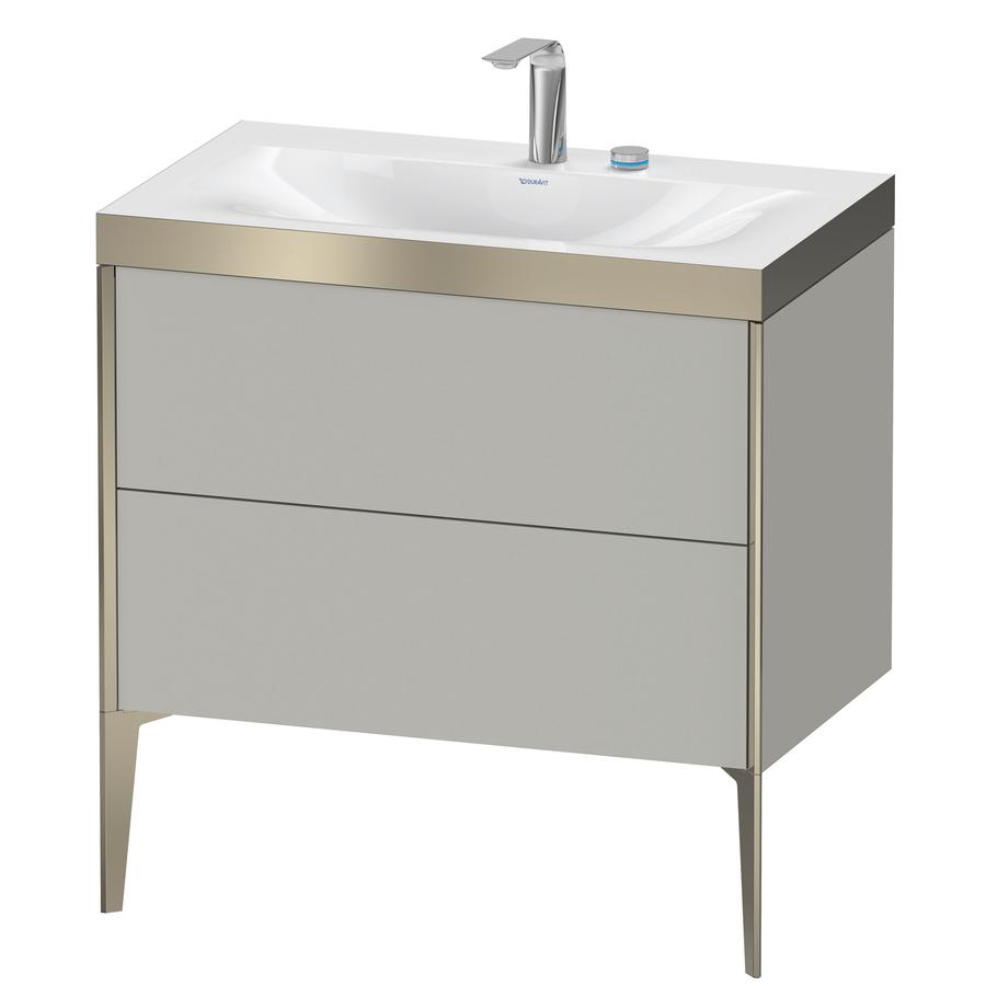 Artikelbild 1 des Artikels „Duravit WT-Unterschrank c-bonded XViu 80x48cm, 2 AZ, 2 HL, C m, R P, betongr m Rahmen P | betongrau matt“