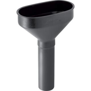 Geberit Trichter d 50mm, ov., m Vtl-Sieb, PE-HD, schwarz