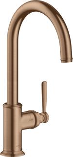 hansgrohe SPT-EHM 260 Axor Montreux mit Schwenkauslauf, brushed red gold